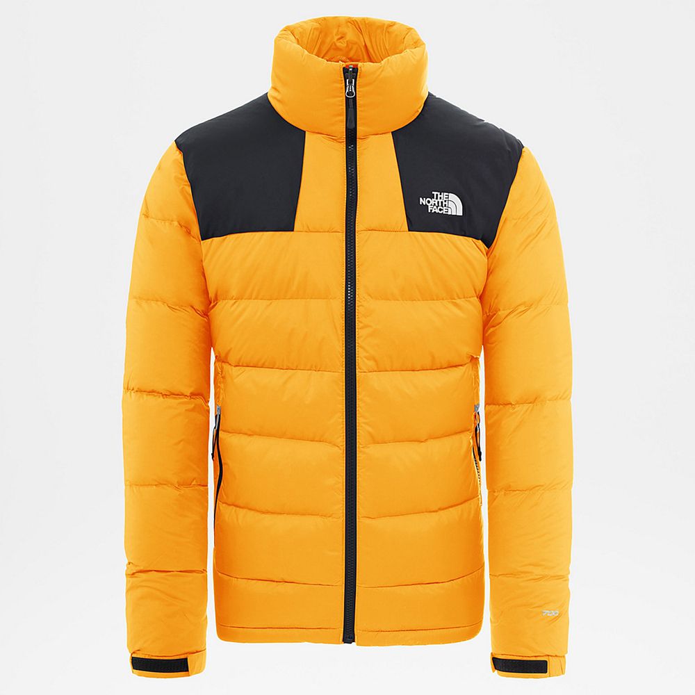 The North Face Insulated Jacket Mens Australia - The North Face Massif Gold / Black (KOC-063458)